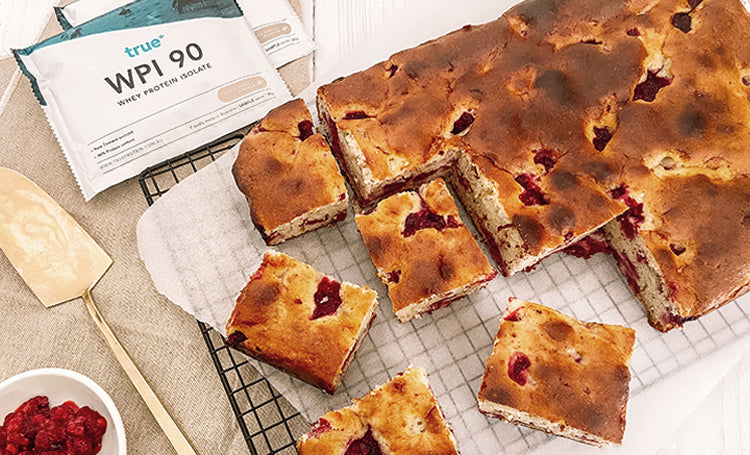 Raspberry and Vanilla Sheet Cake