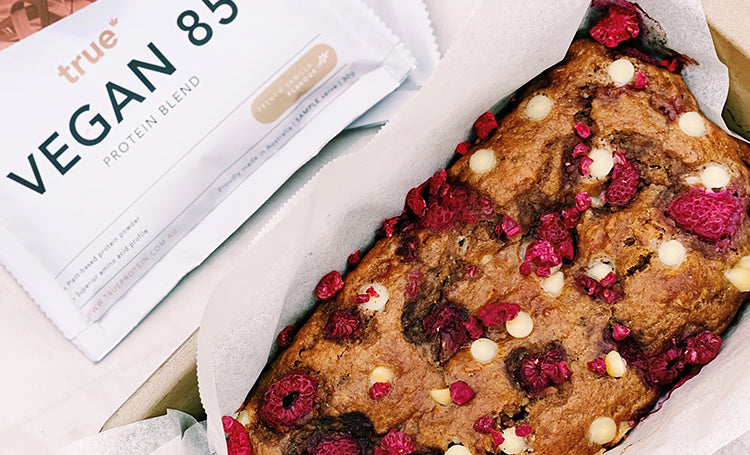 Raspberry & White Chocolate Banana Bread
