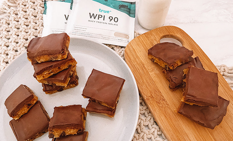 Fudgy Protein Cookie Dough Slice