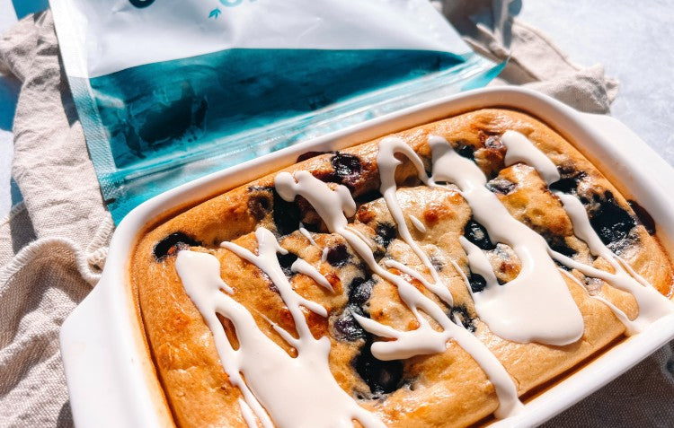 Blueberry Cheesecake Baked Oats