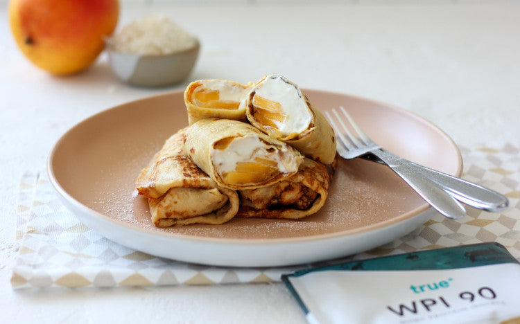 Mango Coconut Pancakes