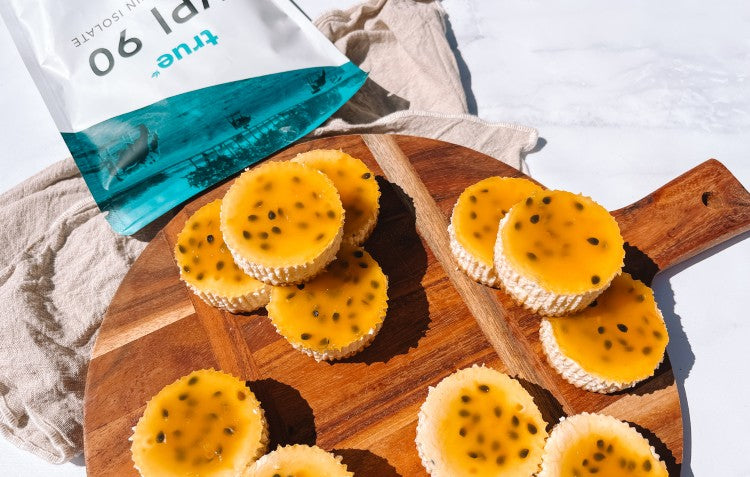 Mini Passionfruit Cheesecakes