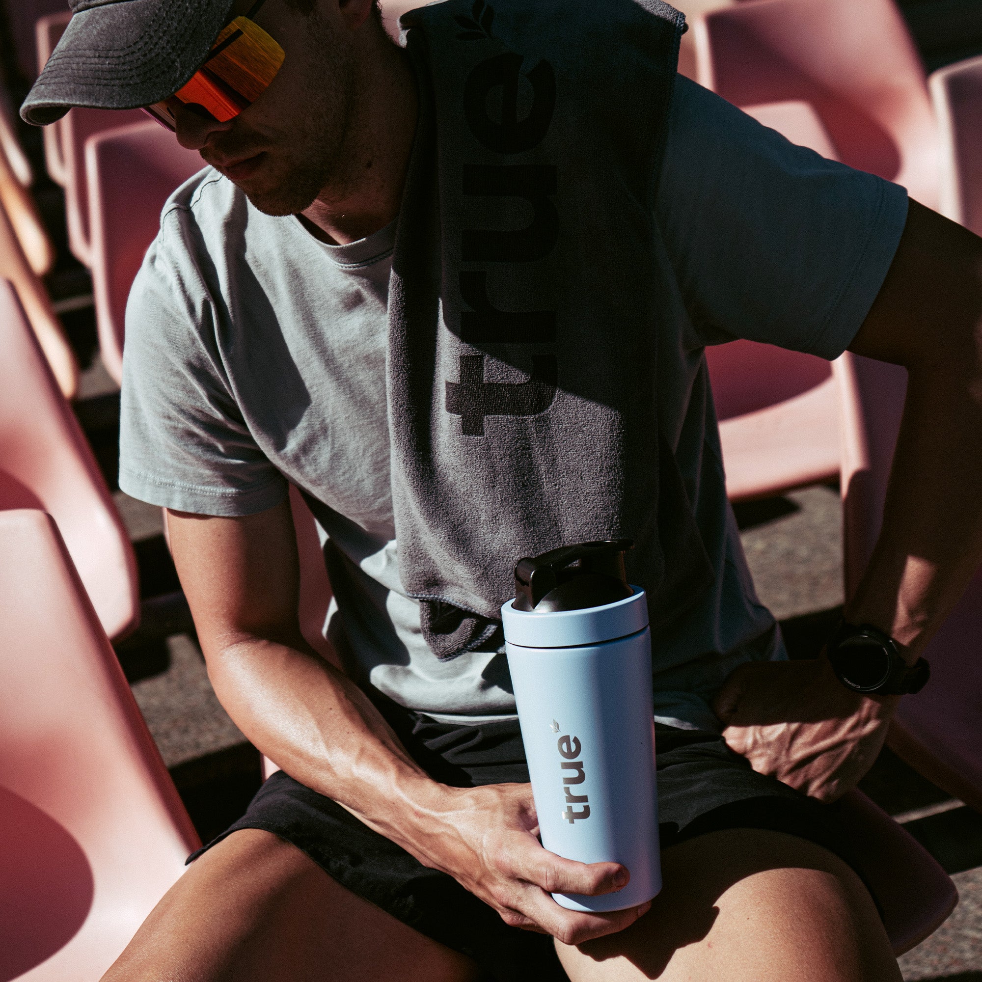 Ocean Blue Stainless Steel Shaker