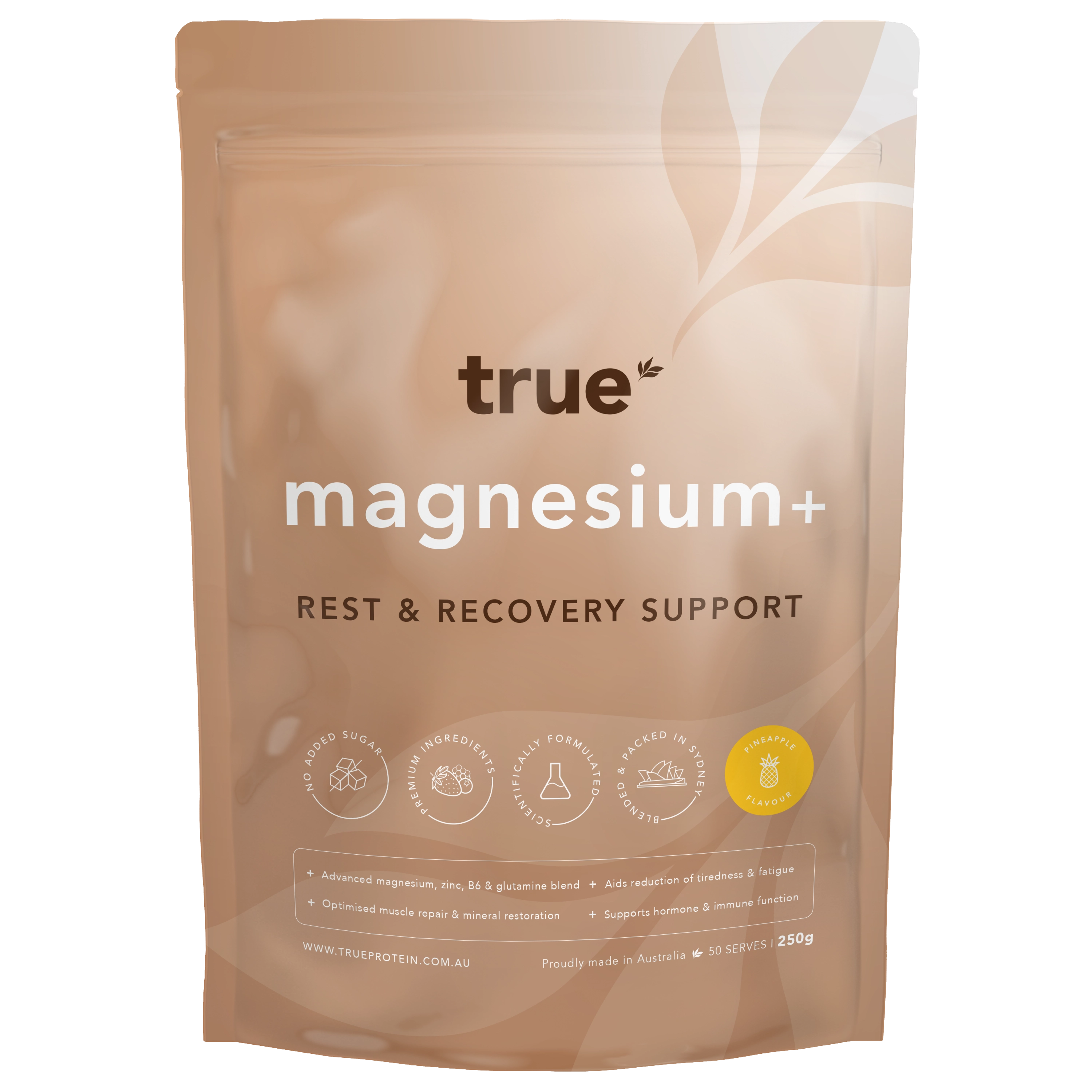 True Protein Magnesium+ 250g pouch — Pineapple flavour