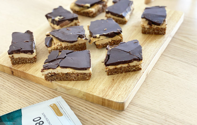 Peanut Butter and Caramel Slice