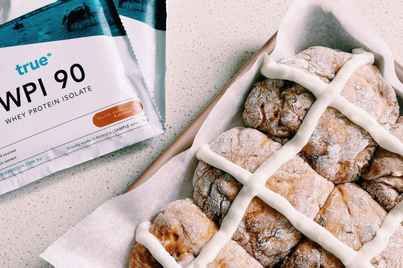 Gluten Free Salted Caramel Hot Cross Buns