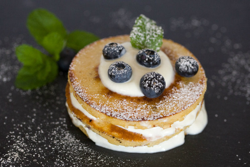 Blueberry Greek Yoghurt Pancakes