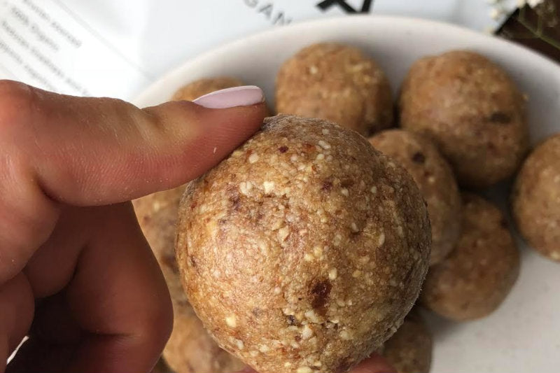 Salted Caramel Nut Protein Balls