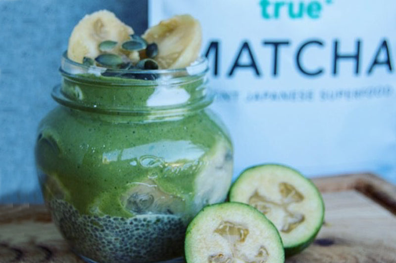 Green Chia Protein Pudding