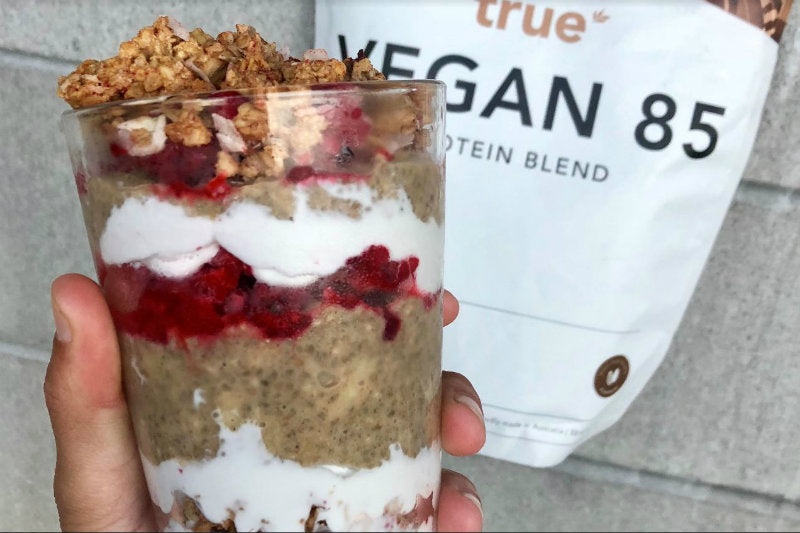 Layered Protein Chia Pudding