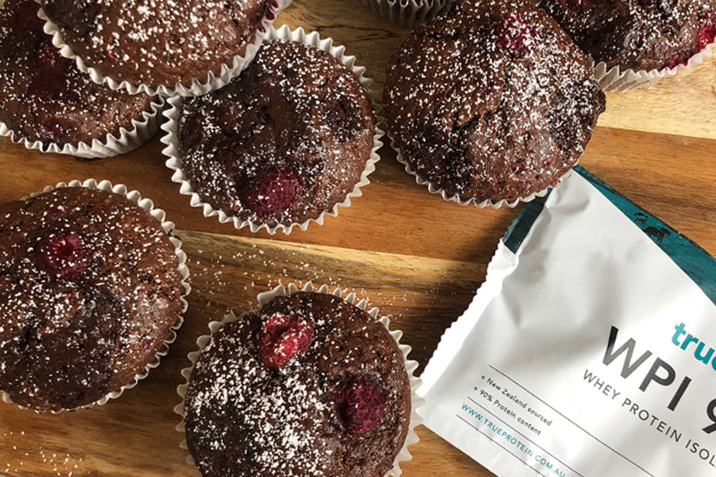 Double Chocolate and Raspberry Muffins