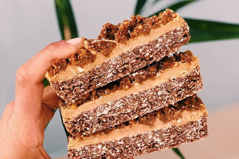 Peanut Butter Protein Crumble Bars