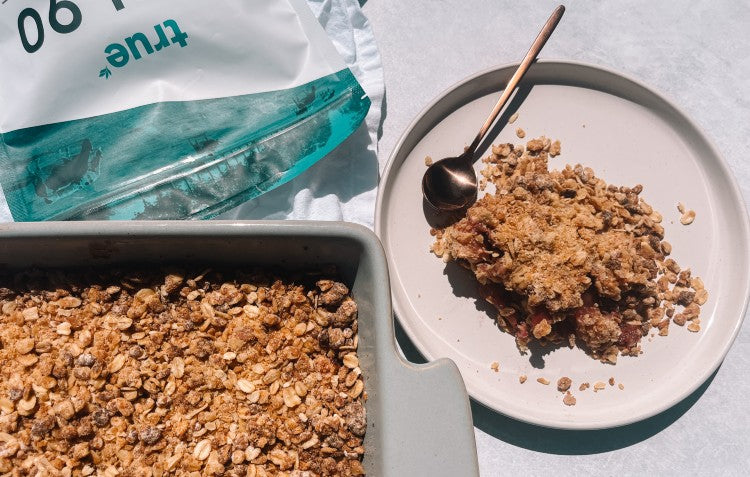 Apple and Raspberry Crumble