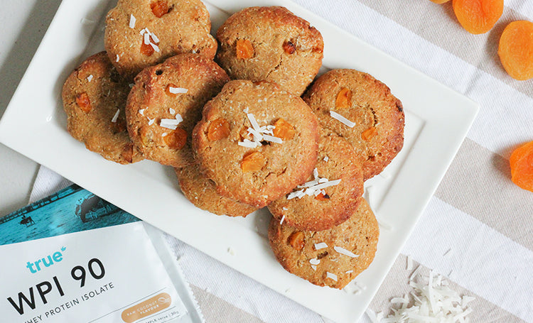 Apricot and Coconut Protein Cookies