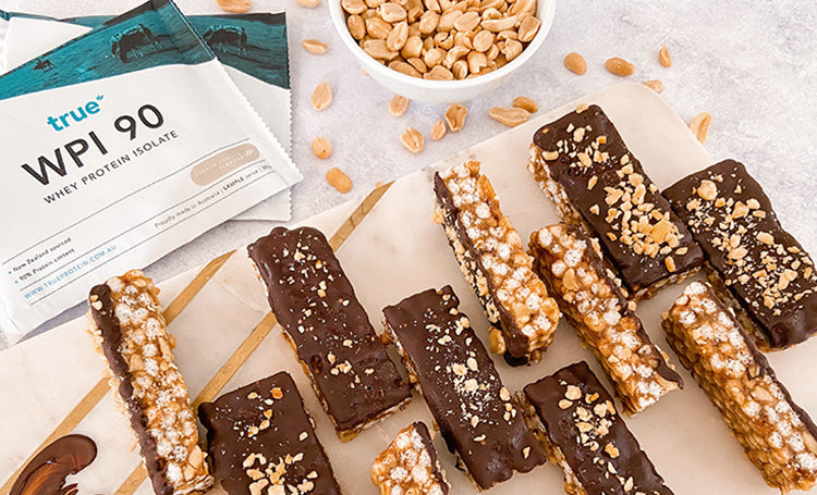 Salted Caramel & Peanut Butter Crunch Bars