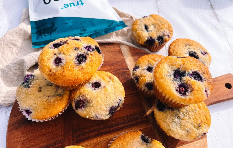 Blueberry and Coconut Muffins