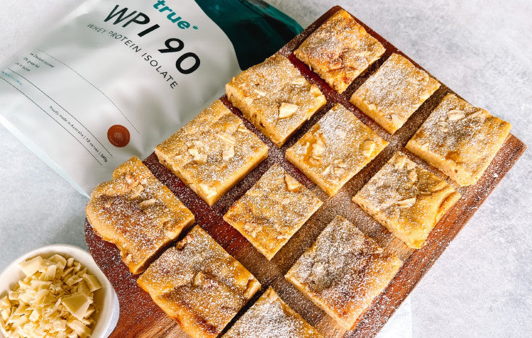 Toffee Caramel Protein Blondies