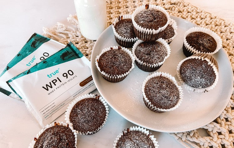 Chocolate Coconut Protein Cupcakes
