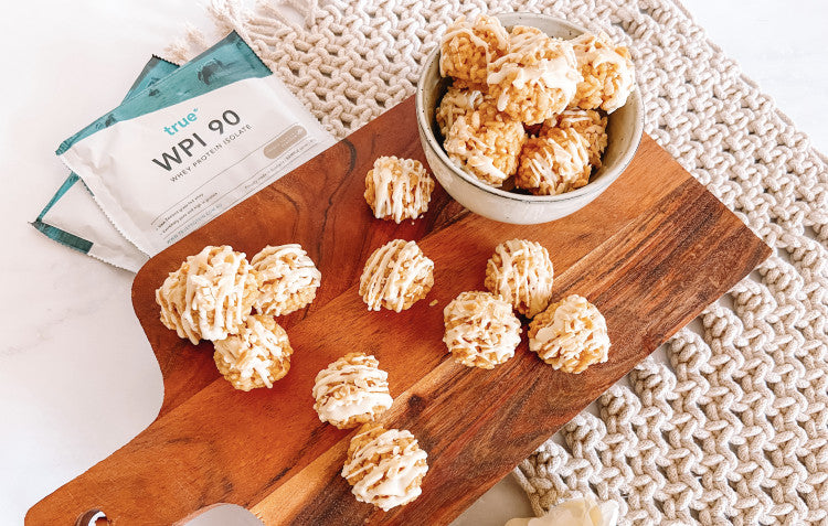 Salted Caramel Peanut Butter Crunch Balls