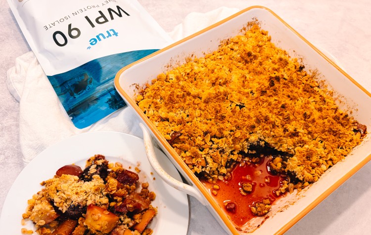 Cherry and Apple Crumble