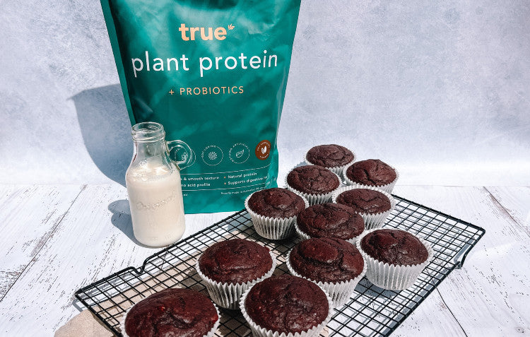 Vegan Choc Banana Muffins