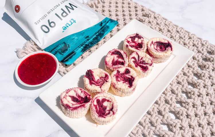 Berry Swirl Cheesecake Bites