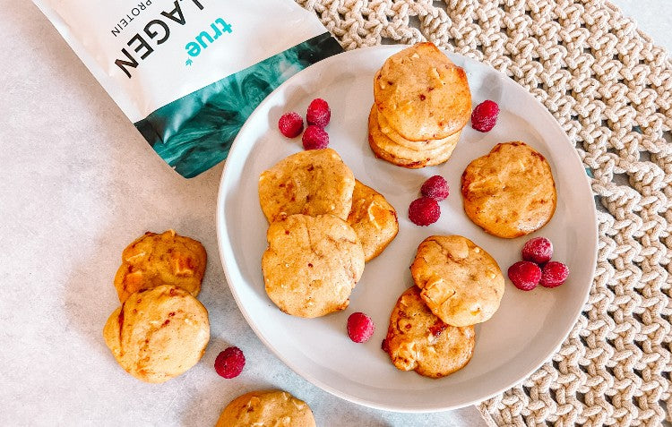 Raspberry and White Chocolate Cookies