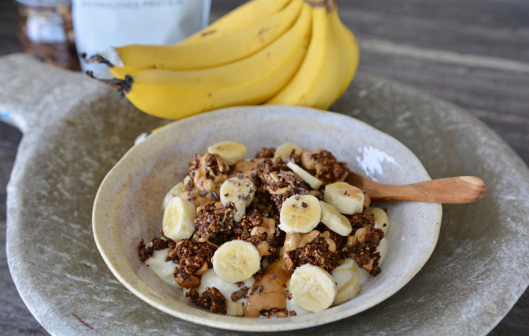 Choc Peanut Quinoa Granola