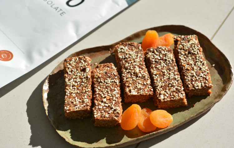 Crunchy Apricot & Sesame Bars
