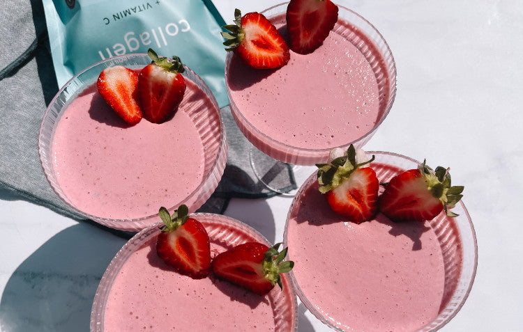High Protein Strawberry Mousse