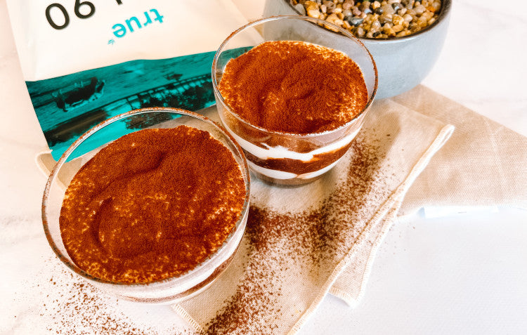 High Protein Tiramisu Overnight Oats
