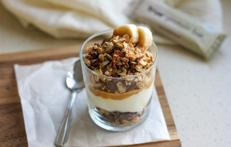 Peanut Butter Cookies & Cream Yoghurt Parfaits