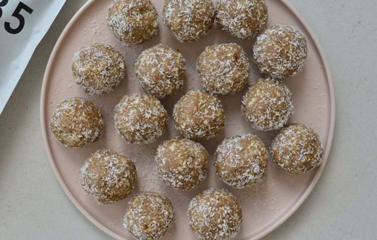 Salted Caramel, Coconut and Cashew Protein Balls