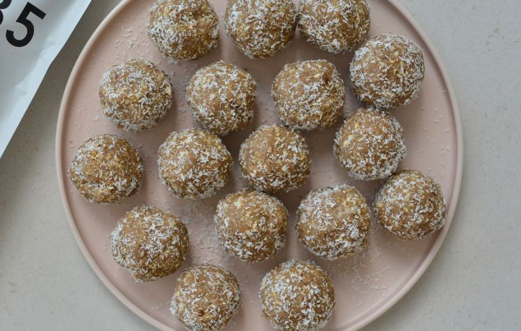 Salted Caramel, Coconut and Cashew Protein Balls