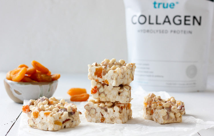 White Chocolate, Almond and Apricot Rice Crispies