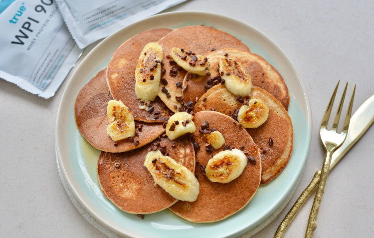 Caramelised Banana Protein Pancakes