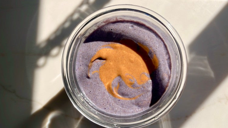 Blended PB&J Chia Pudding