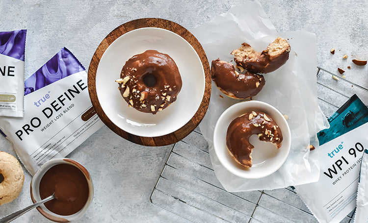 Vanilla Chocolate Protein Donuts