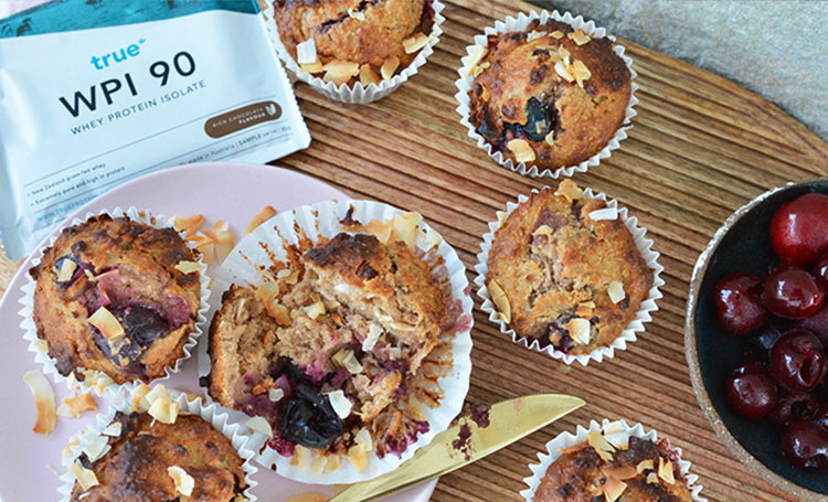 Cherry Toasted Coconut Muffins