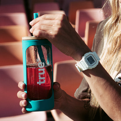 Glass Tumbler 550ML - Teal