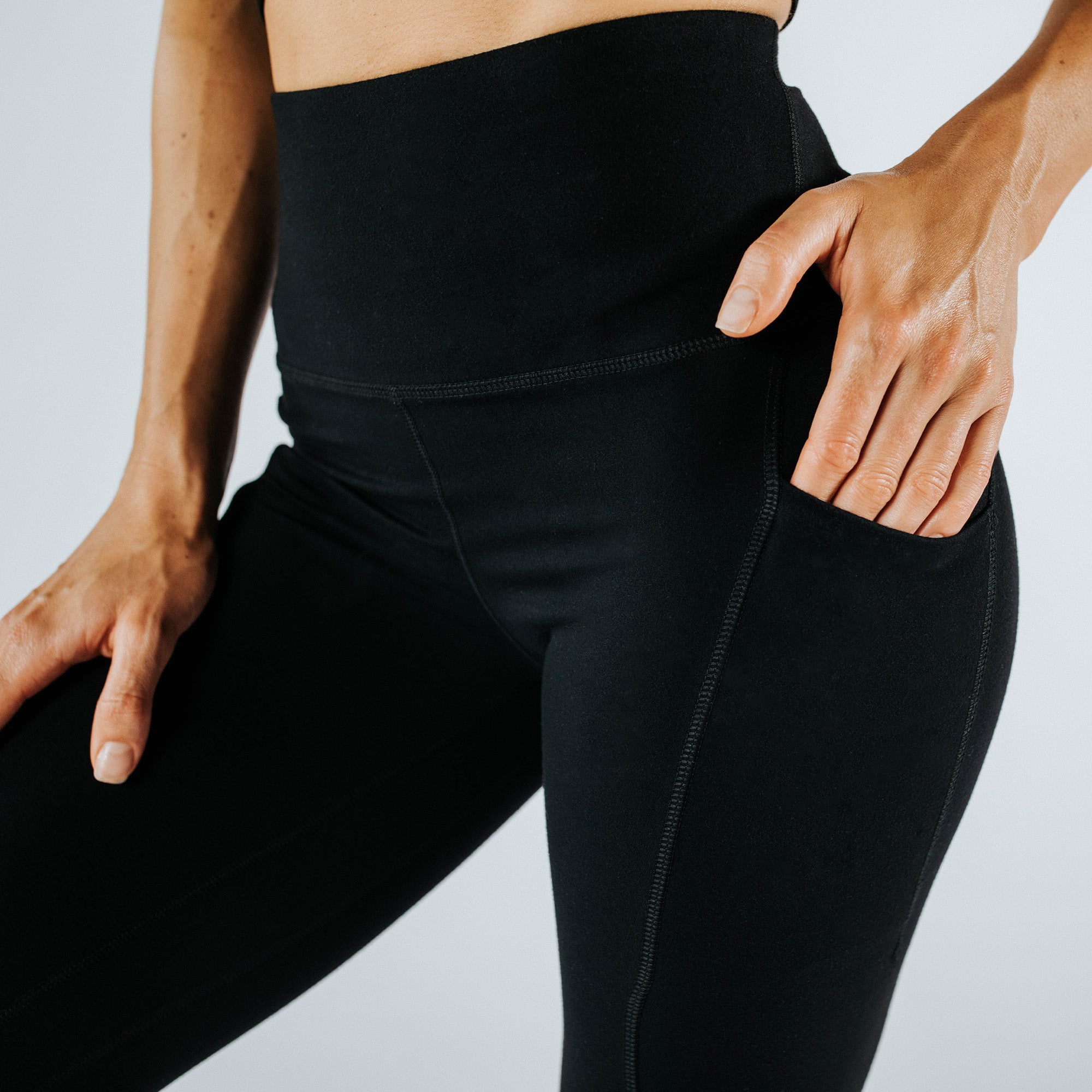 Fabletics Skinny Yoga Workout Leggings Tights Women Sz XS Black Low Calf  Length