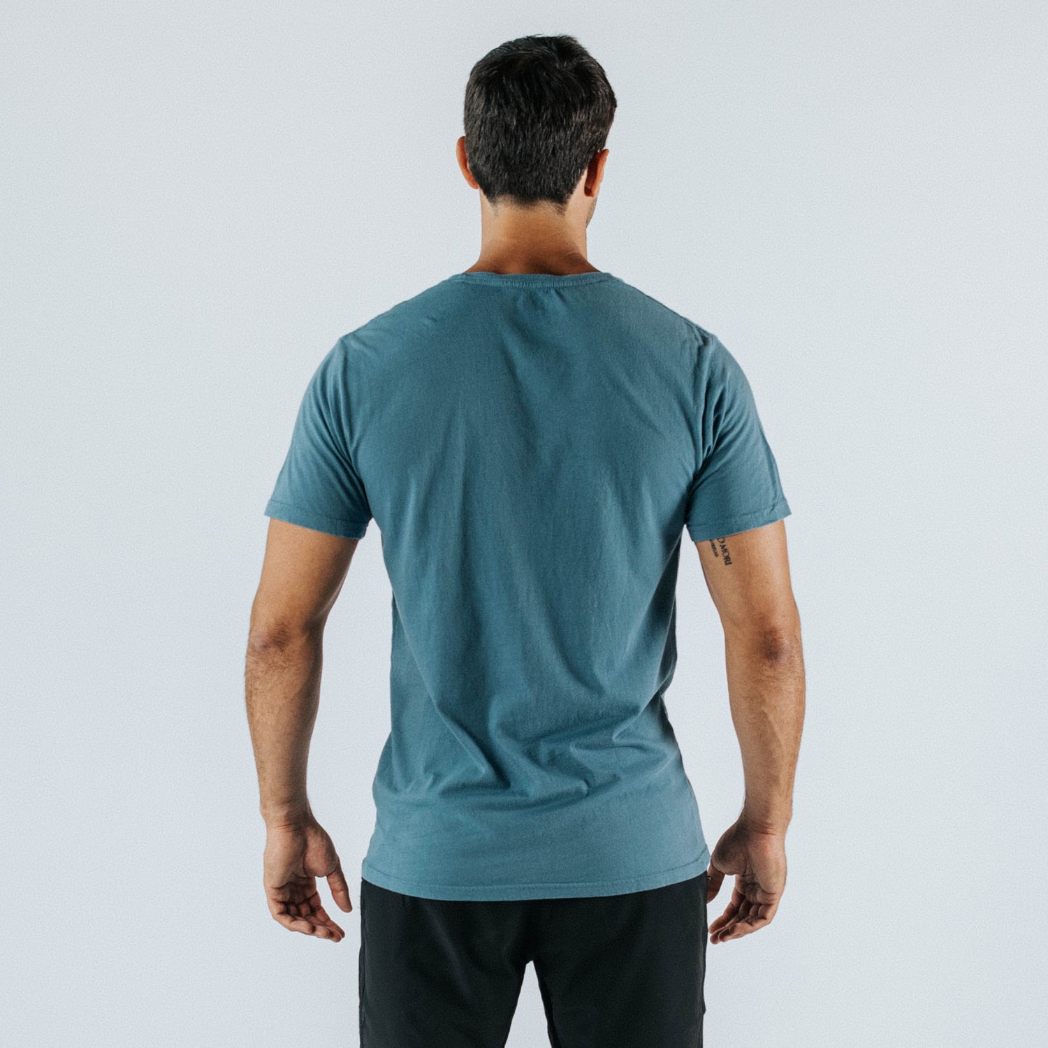 Unisex Steel Blue Organic Cotton Tee